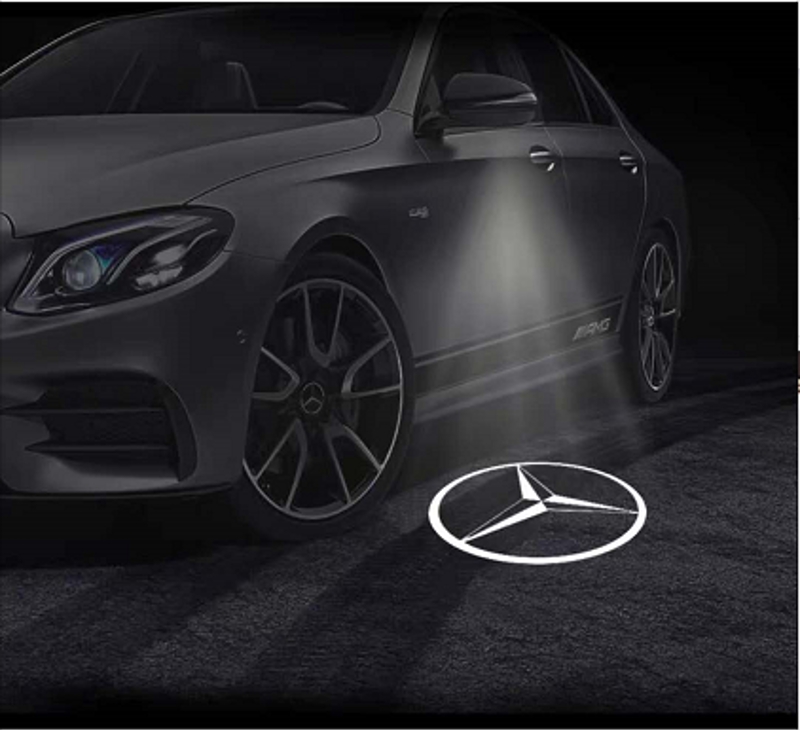 QCDIN for Mercedes Benz Side Mirror Puddle Light Logo Projector for