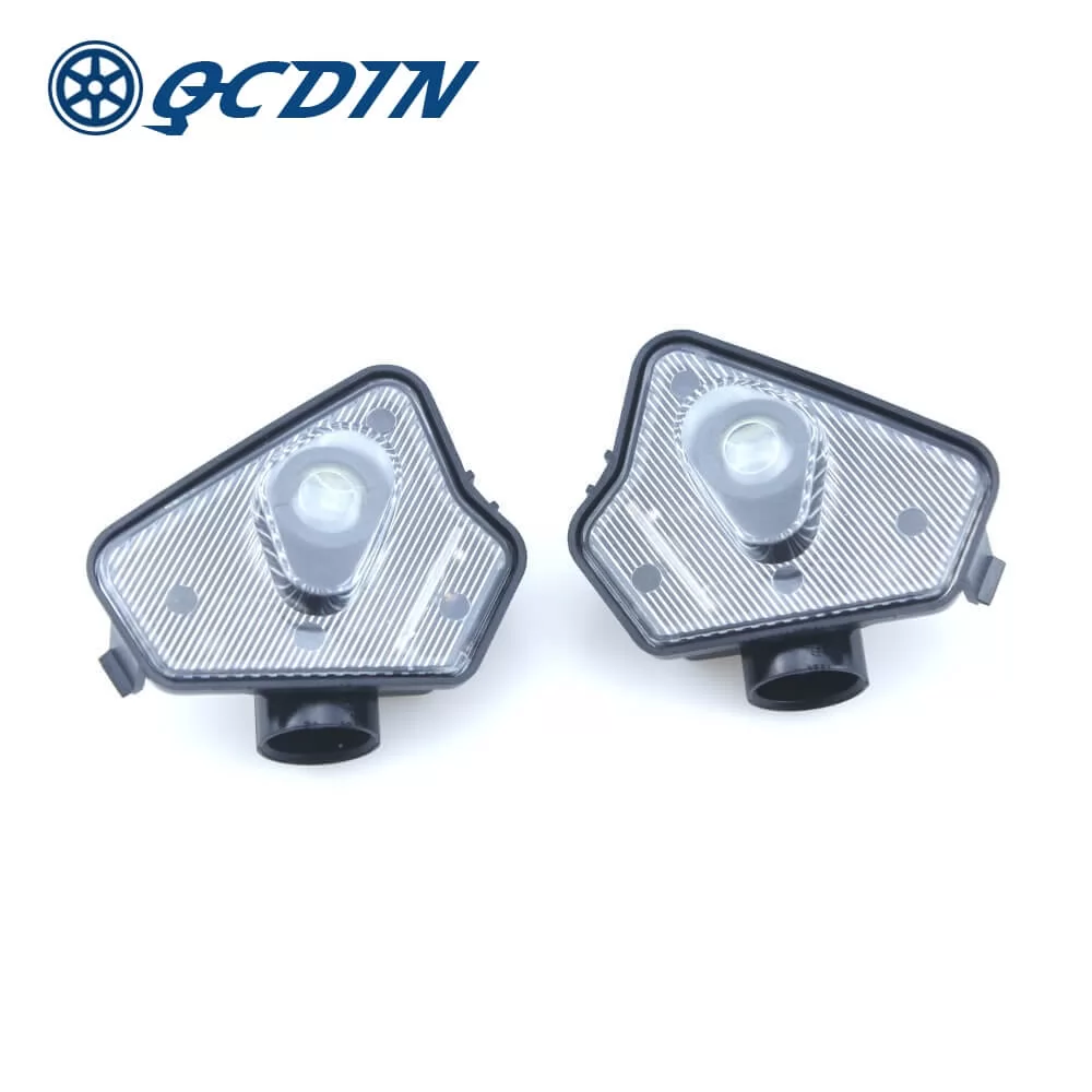 QCDIN For Mercedes Benz Side Mirror Puddle Logo Lights - for W176 W246 W204 W212 W221 W218 C117 W204 X156