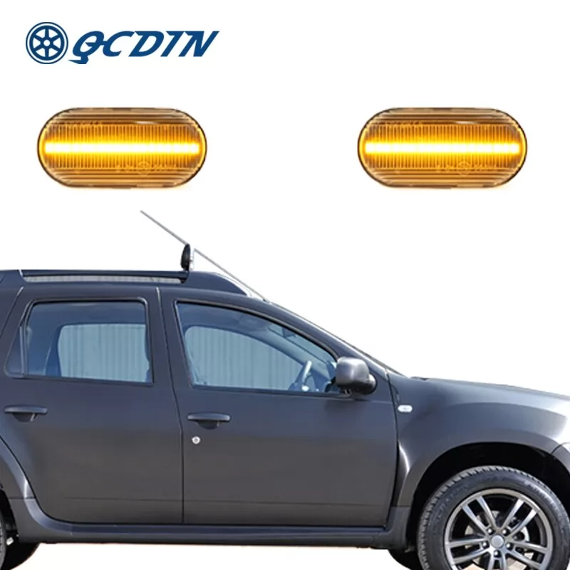 QCDIN For Dacia Side Marker Light Turn Signal Light For Dacia Duster Dokker Lodgy