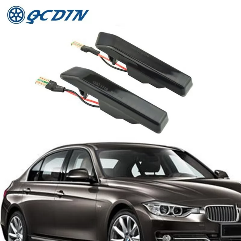 QCDIN For BMW 3 Series E36 LED Side Marker Light Turn Signal Light Side Signal Light For BMW LCI M3 1997-1999 X5 E53 2000-2006