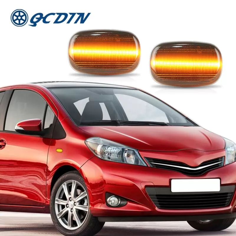 QCDIN For Hilux MK4/MK5 Carina E T19 Amber LED Side Marker Light Turn Signal For Corolla E10/E11/E12 Paseo(Cynos) EL44/EL54