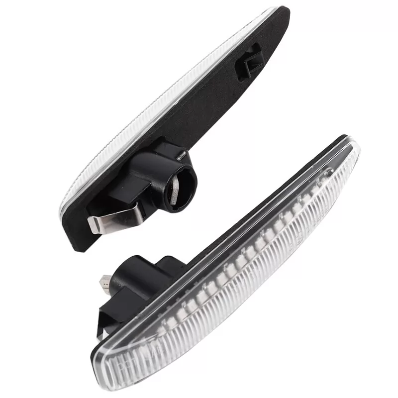 QCDIN 2PCS LED Turn Signal Light Side Marker Light Blinker For BMW 7 Series E65 E66 E67