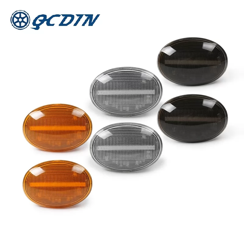 QCDIN 2PCS Dynamic LED Side Marker Lights for BMW MINI COOPER R56 R57 R58 R59 2007-2013