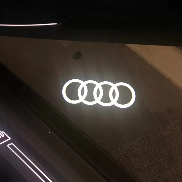 QCDIN For AUDI LED Car Door Logo Lights - for All AUDI Car Models