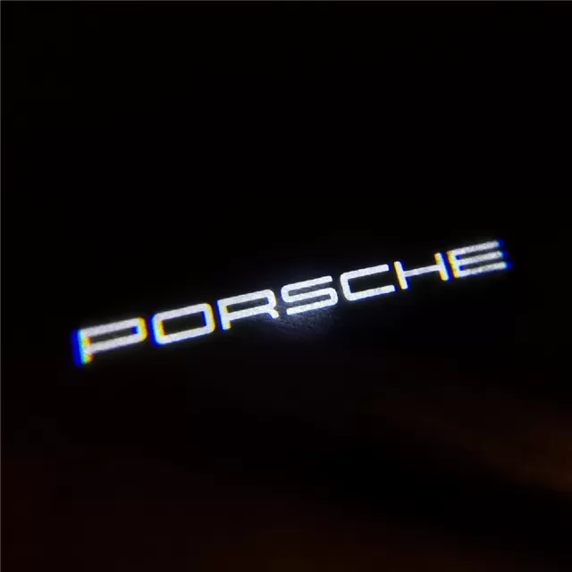 For PORSCHE LED Car Door Logo Lights - for 911 Boxster Cayman Panamera