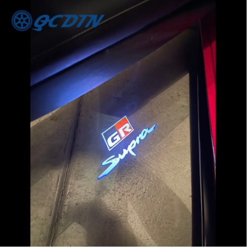 QCDIN For TOYOTA LED Car Door Logo Lights - for GR Supra 2020 -- Present