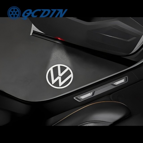 QCDIN For VW LED Car Door Logo Lights - for Atlas Teramont Atlas Cross Sport