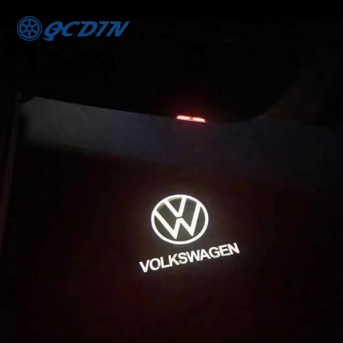 QCDIN For VW LED Car Door Logo Lights - for Touareg MK3 2019+