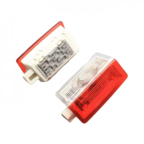 QCDIN For Mercedes Benz Car Door Logo Lights 5th Gen Lens Aluminum Cover- for A B C E M GL GLA GLB GLC GLE GLS G Class EQC